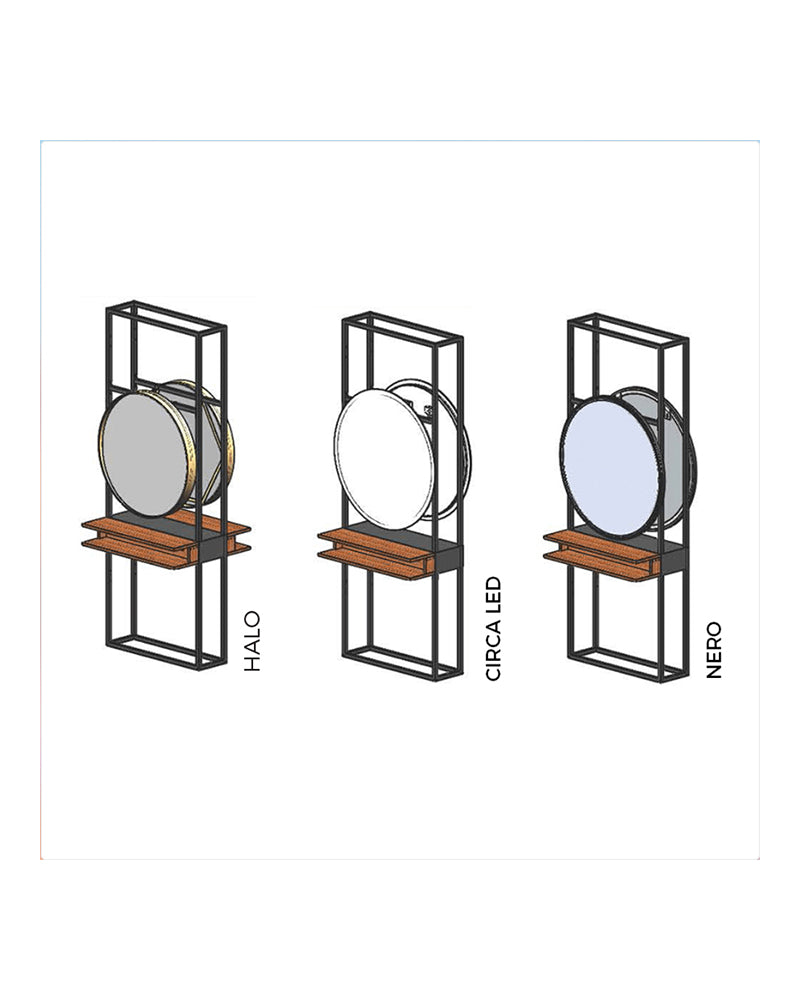 Mirror joiner - Must juuksuriteenindus peeglitele - Kahepoolselt